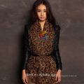 A867 75 * 180cm Fashionistas devem! New 2015 Moda estilo marca Leopard Summer mulher cachecol, 100% voile long Shawl Scarves